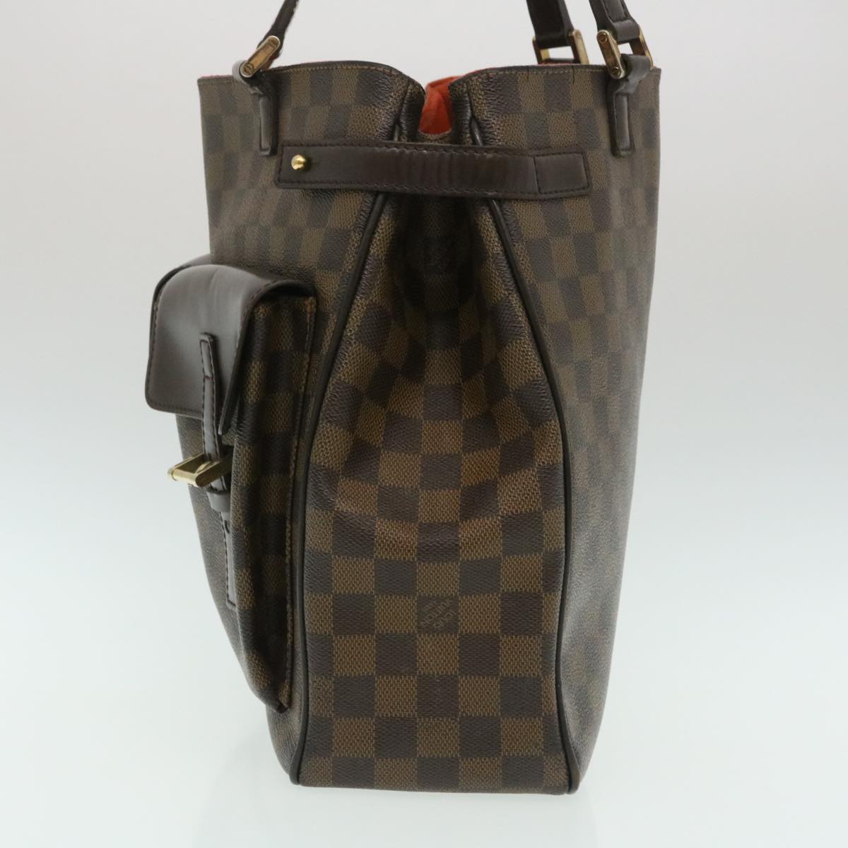 LOUIS VUITTON Damier Ebene Uzes Tote Bag N51128 LV Auth am2306g