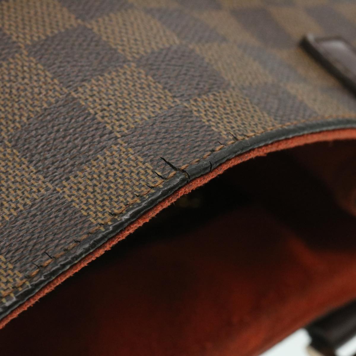 LOUIS VUITTON Damier Ebene Uzes Tote Bag N51128 LV Auth am2306g