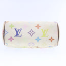 LOUIS VUITTON Monogram Multicolor Mini Speedy Hand Bag White M92645 Auth am232g-10