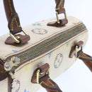 LOUIS VUITTON Monogram Multicolor Mini Speedy Hand Bag White M92645 Auth am232g-6