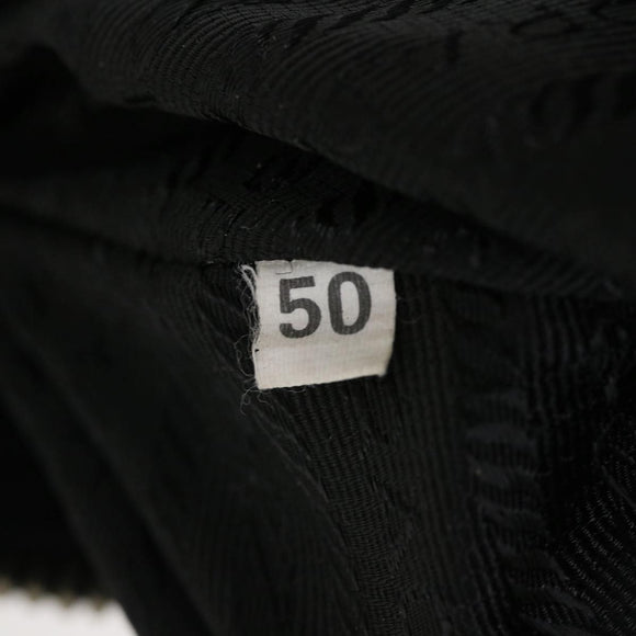 PRADA Shoulder Bag Enamel nylon 2Set Black Auth am2339g