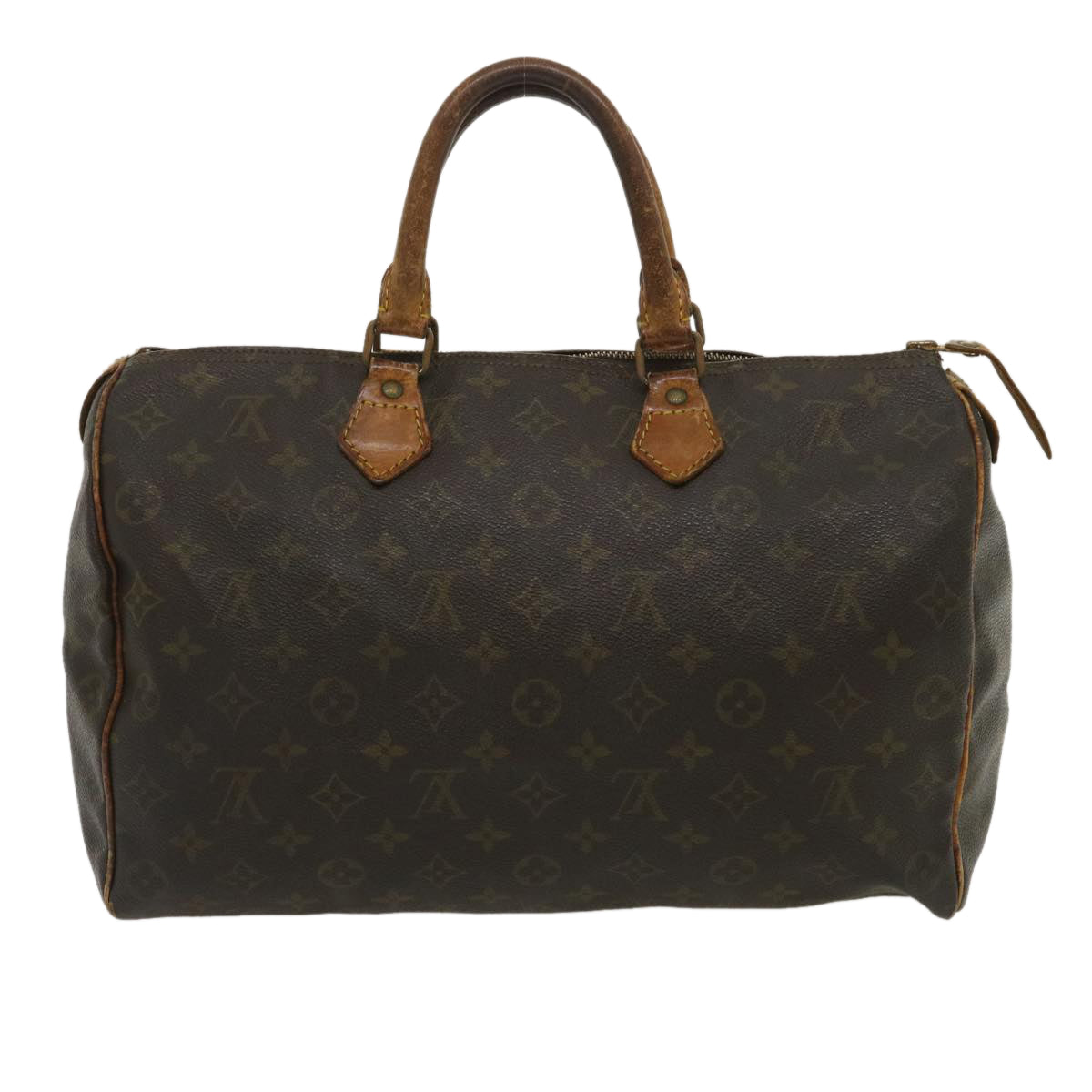 LOUIS VUITTON Monogram Speedy 35 Hand Bag M41524 LV Auth am2351g