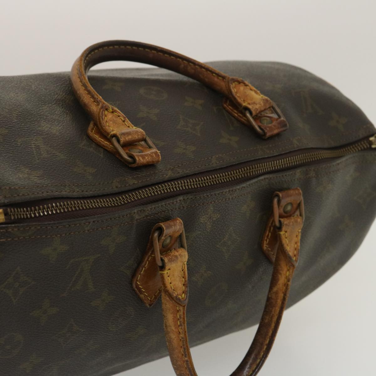 LOUIS VUITTON Monogram Speedy 35 Hand Bag M41524 LV Auth am2351g