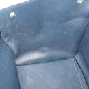 CELINE Hand Bag Leather Suede Gray Navy Auth am2375g-23