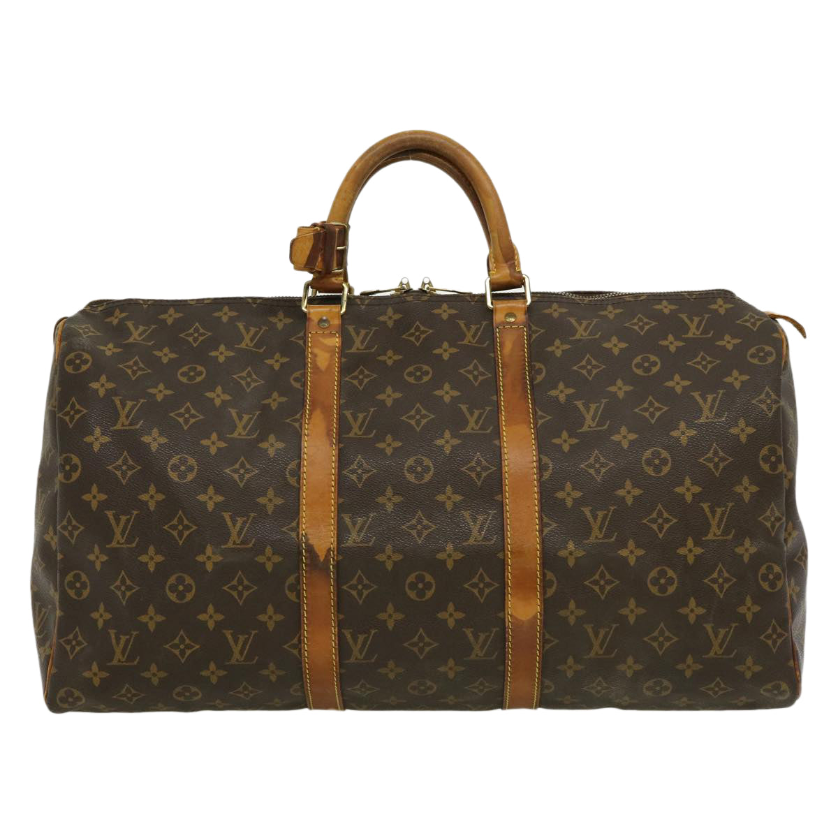 LOUIS VUITTON Monogram Keepall 50 Boston Bag M41426 LV Auth am2419g