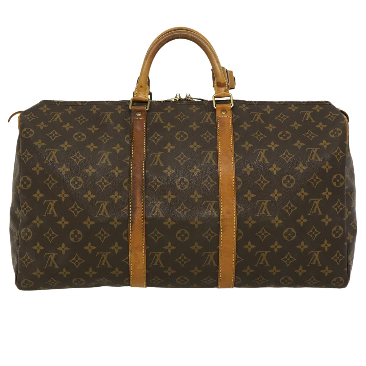 LOUIS VUITTON Monogram Keepall 50 Boston Bag M41426 LV Auth am2419g