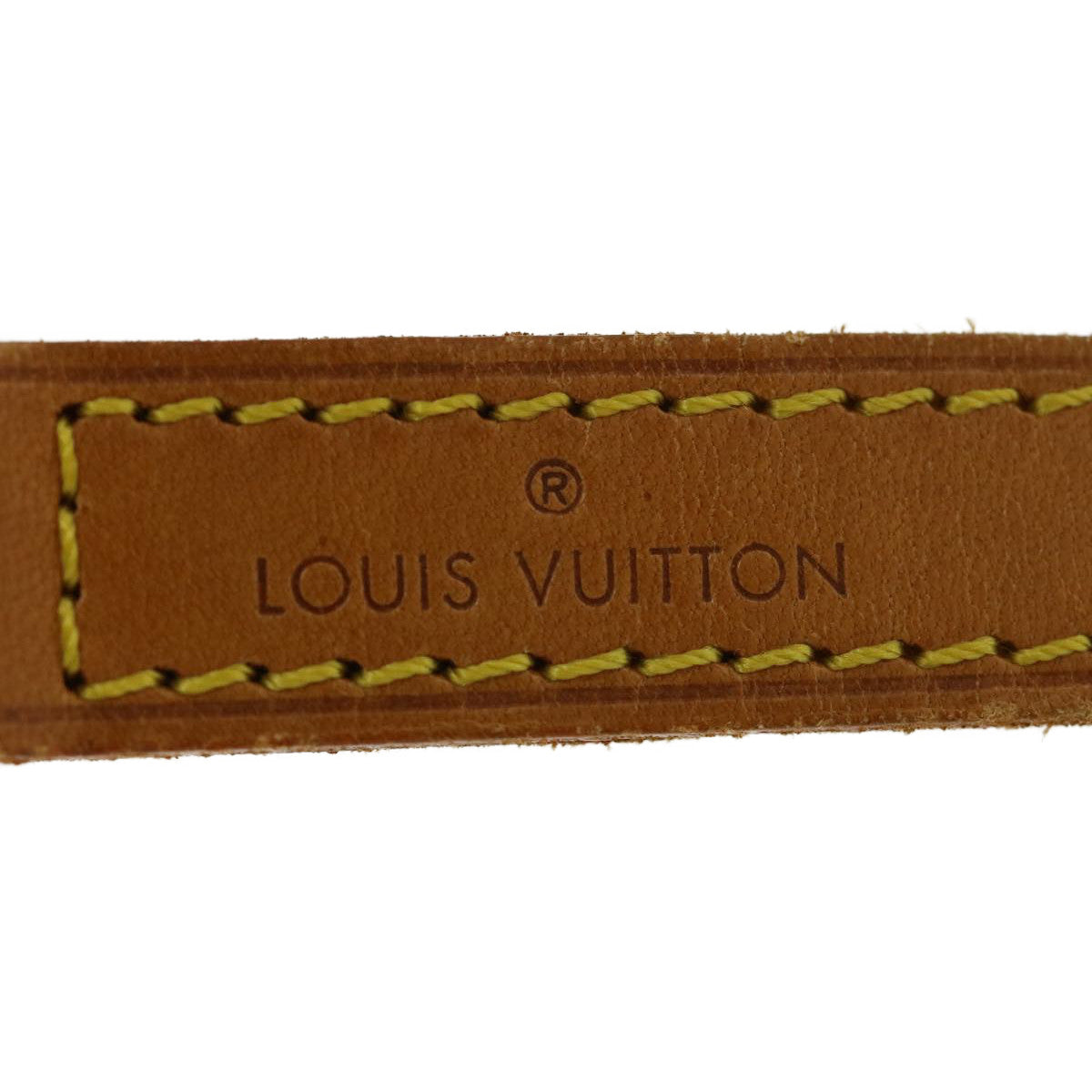 LOUIS VUITTON Nume leather Shoulder Strap Leather 35.8"" Beige LV Auth am2440g