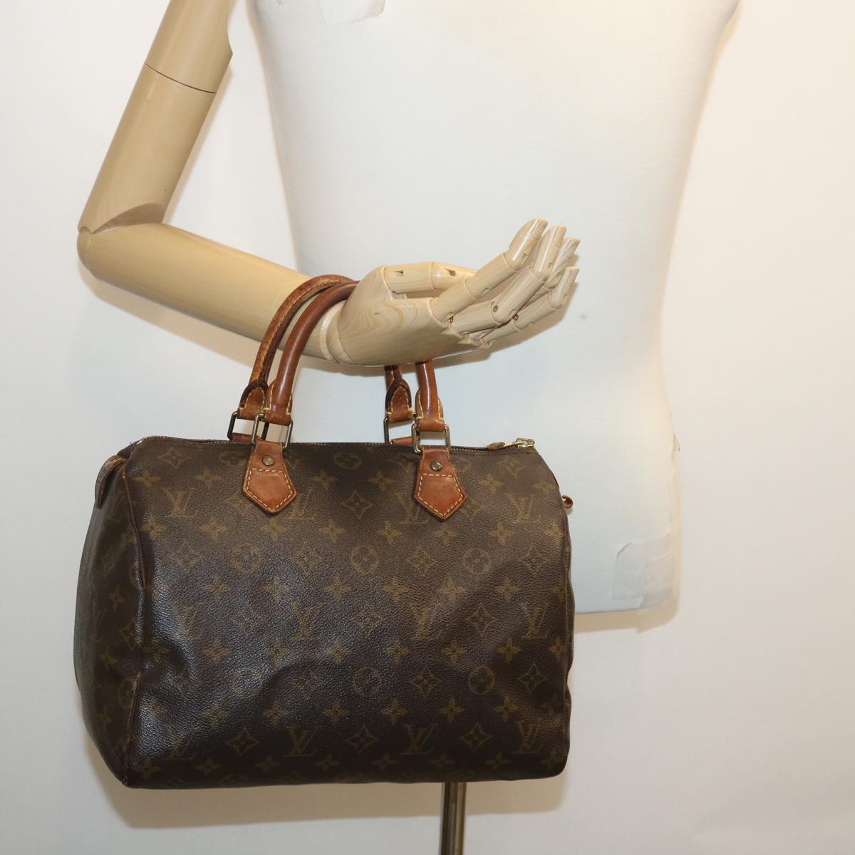 LOUIS VUITTON Monogram Speedy 30 Hand Bag M41526 LV Auth am2444g