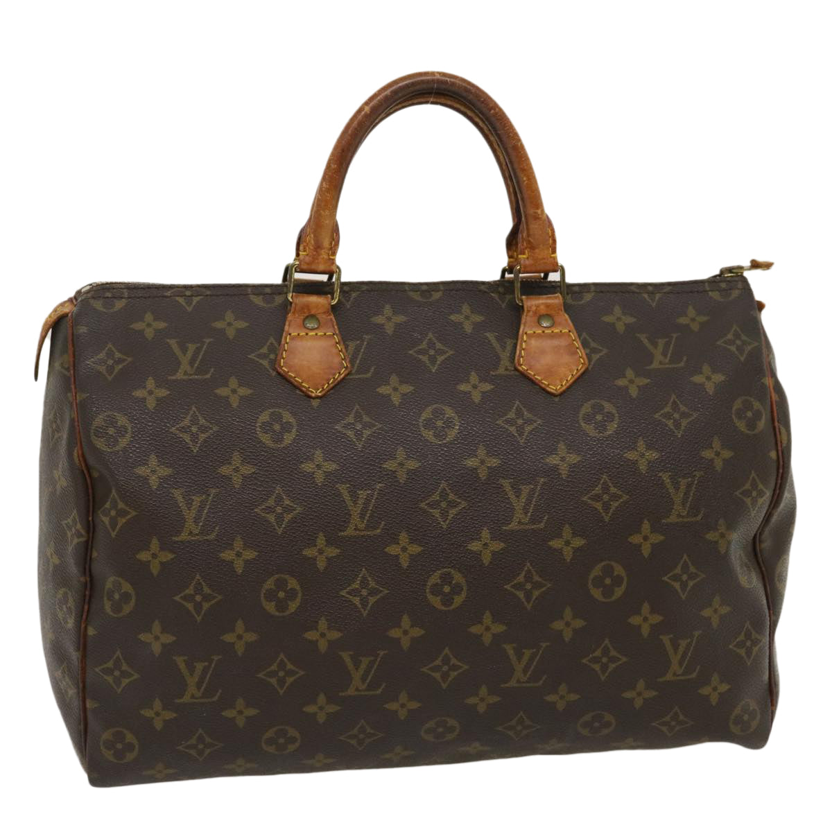 LOUIS VUITTON Monogram Speedy 35 Hand Bag M41524 LV Auth am2455g