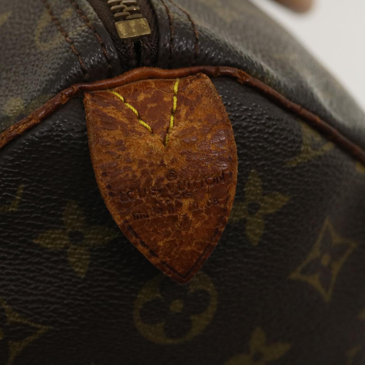 LOUIS VUITTON Monogram Speedy 35 Hand Bag M41524 LV Auth am2455g