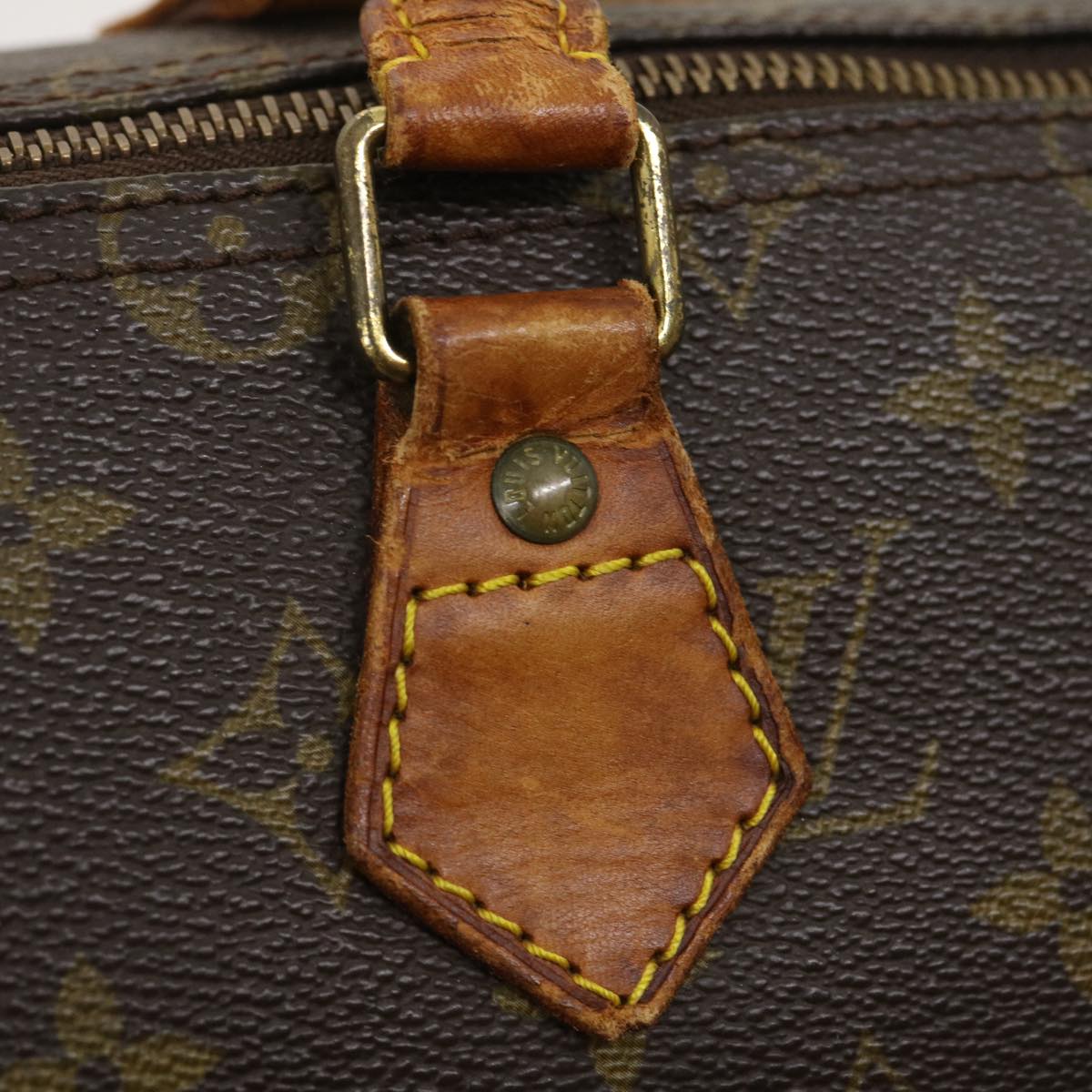 LOUIS VUITTON Monogram Speedy 35 Hand Bag M41524 LV Auth am2455g