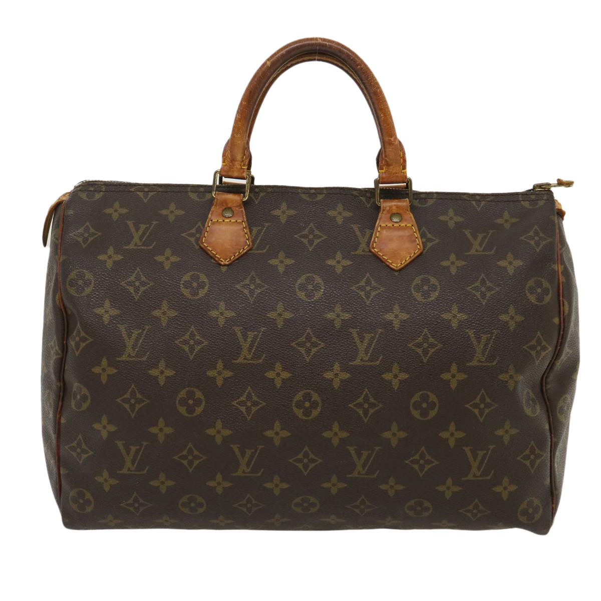 LOUIS VUITTON Monogram Speedy 35 Hand Bag M41524 LV Auth am2455g