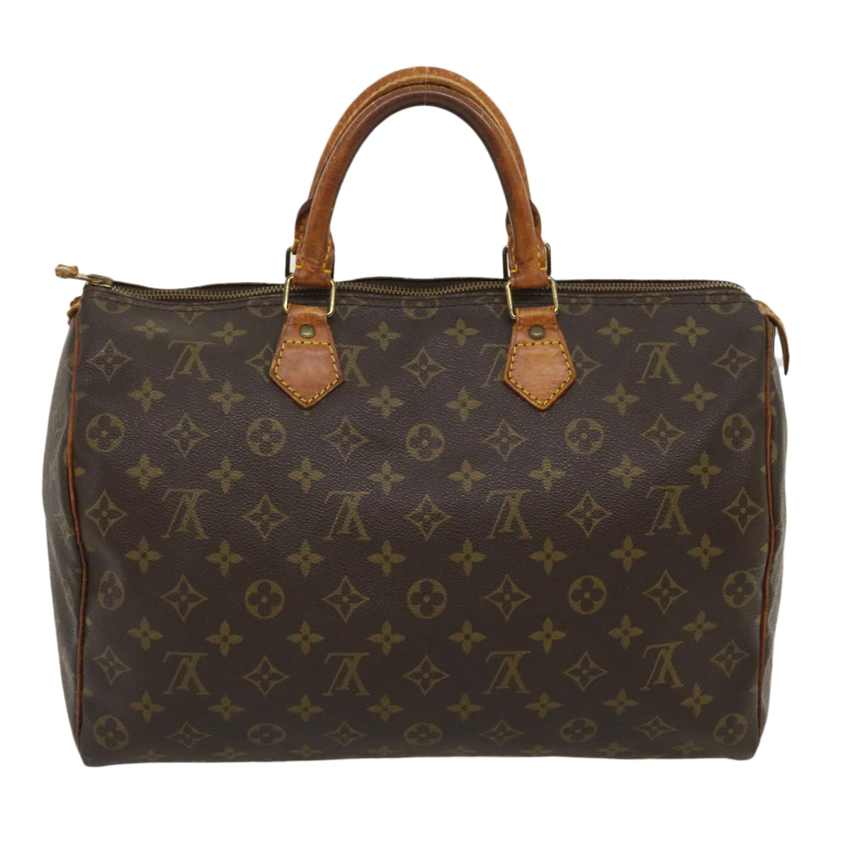 LOUIS VUITTON Monogram Speedy 35 Hand Bag M41524 LV Auth am2455g - 0