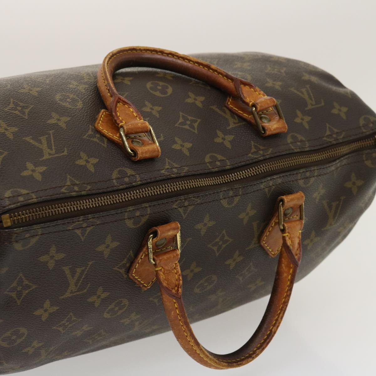 LOUIS VUITTON Monogram Speedy 35 Hand Bag M41524 LV Auth am2455g