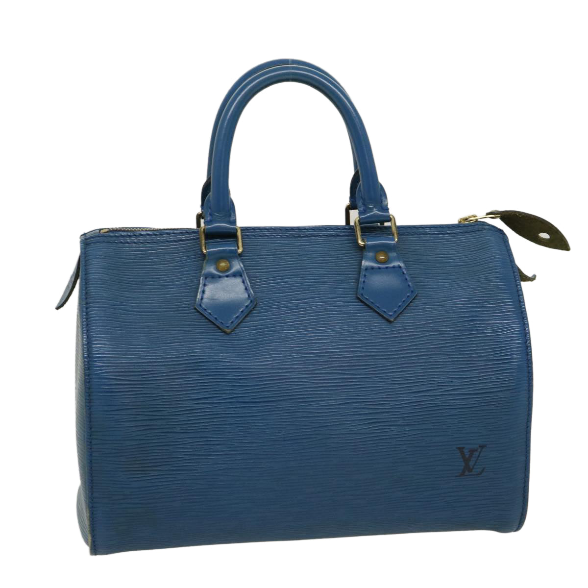 LOUIS VUITTON Epi Speedy 25 Hand Bag Blue M43015 LV Auth am2466g