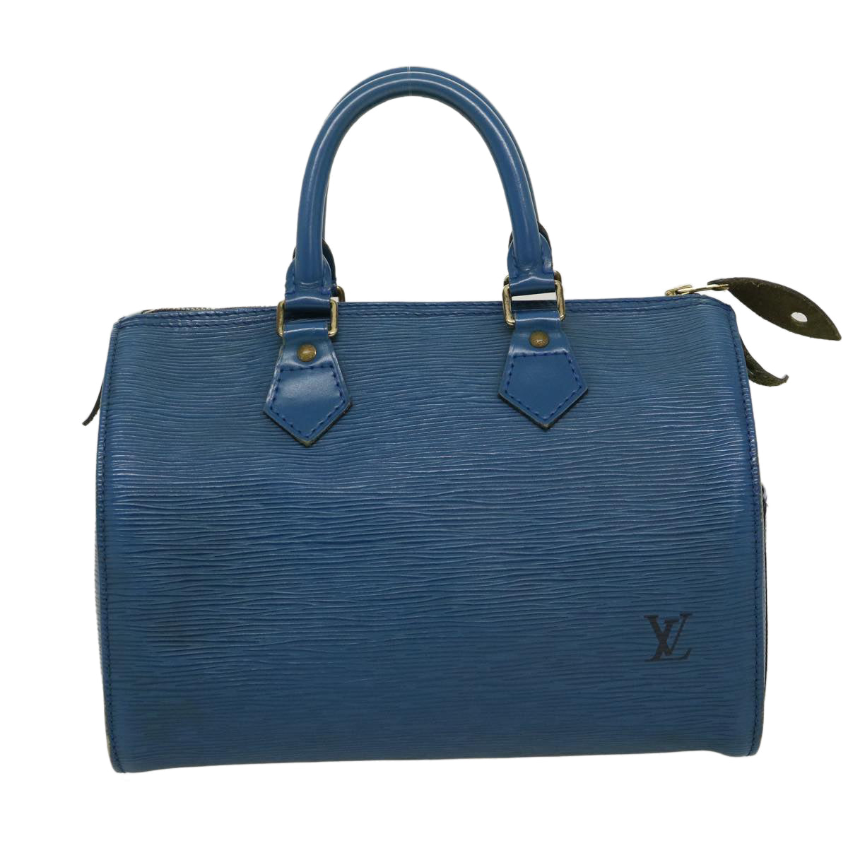 LOUIS VUITTON Epi Speedy 25 Hand Bag Blue M43015 LV Auth am2466g