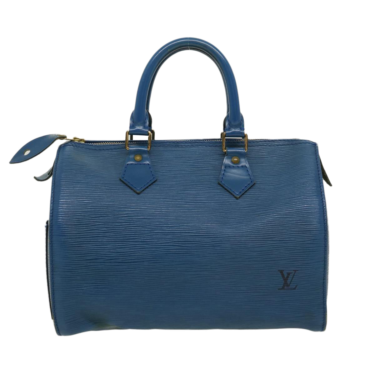 LOUIS VUITTON Epi Speedy 25 Hand Bag Blue M43015 LV Auth am2466g