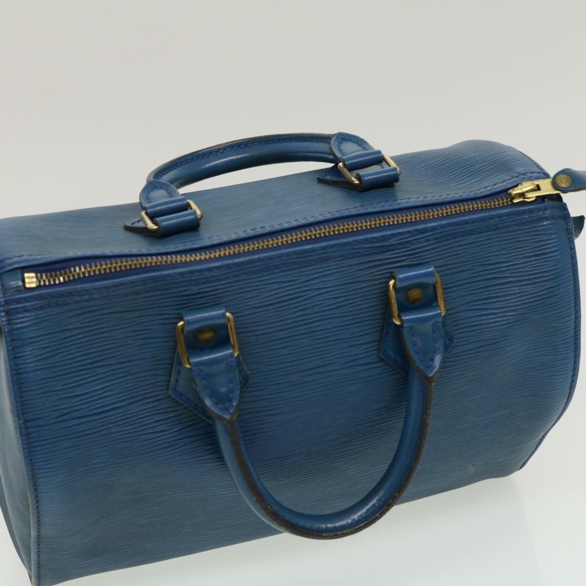 LOUIS VUITTON Epi Speedy 25 Hand Bag Blue M43015 LV Auth am2466g