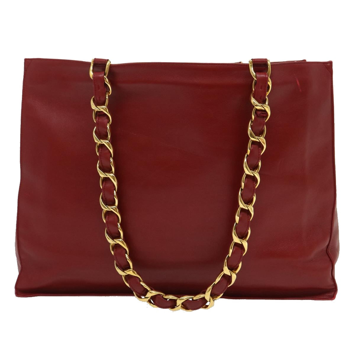 CHANEL COCO Mark Chain Shoulder Bag Red CC Auth am2499gA - 0
