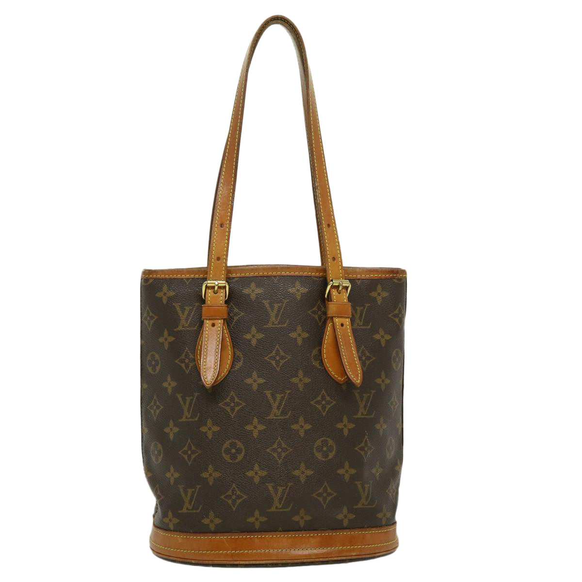 LOUIS VUITTON Monogram Bucket PM Shoulder Bag M42238 LV Auth am2503g