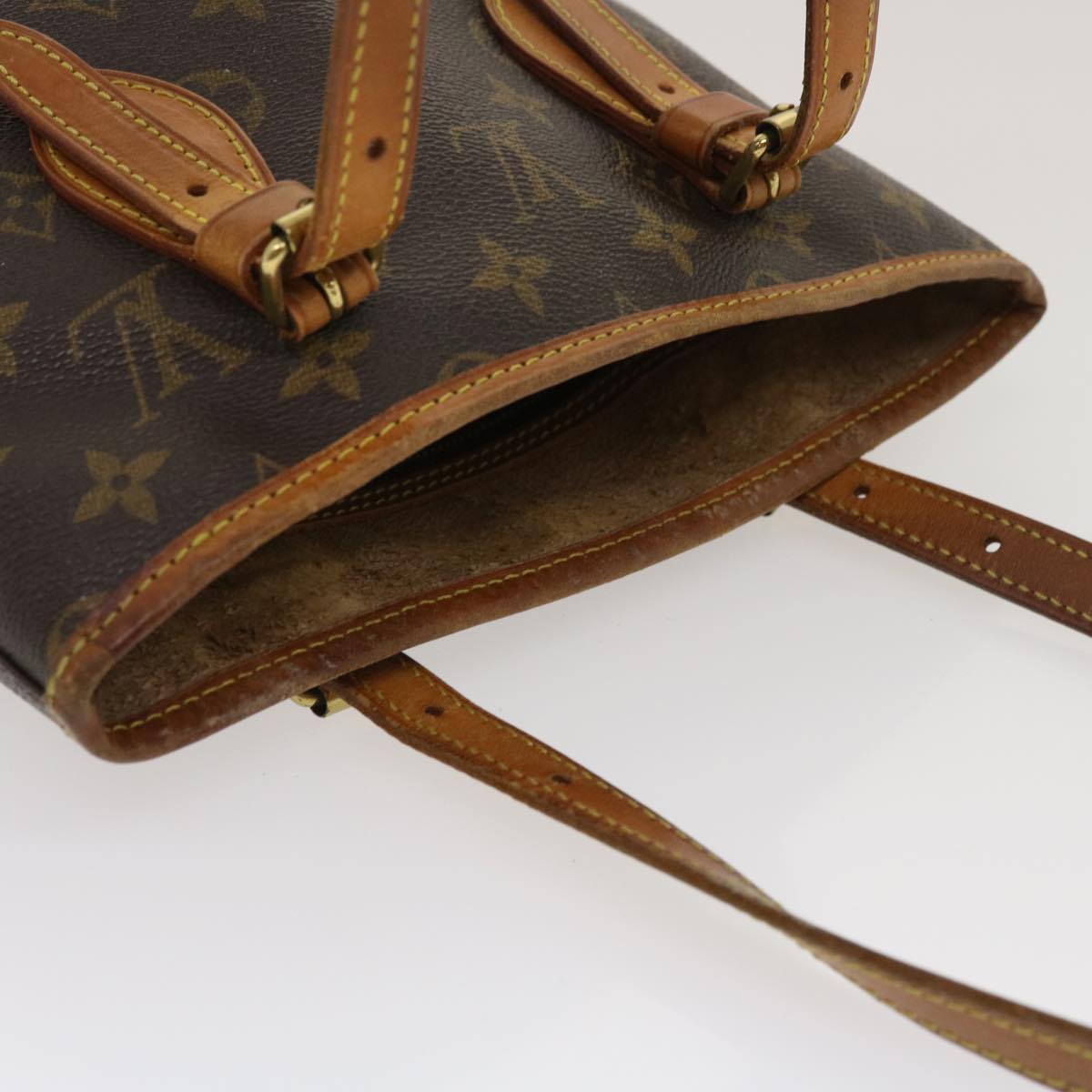 LOUIS VUITTON Monogram Bucket PM Shoulder Bag M42238 LV Auth am2503g