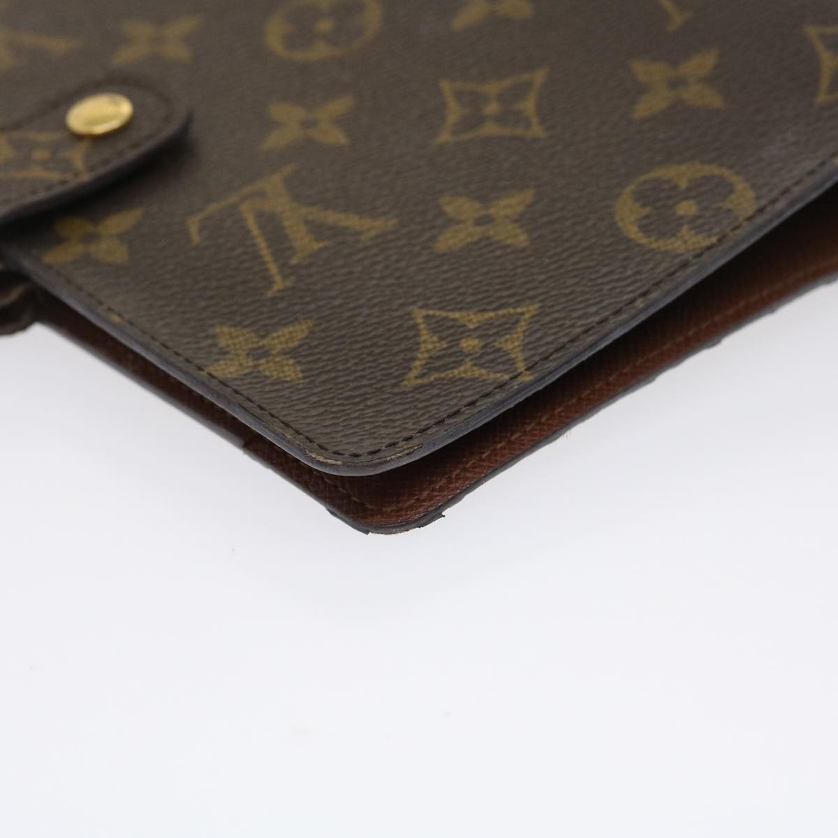 LOUIS VUITTON Monogram Agenda MM Day Planner Cover R20105 LV Auth  am2509g