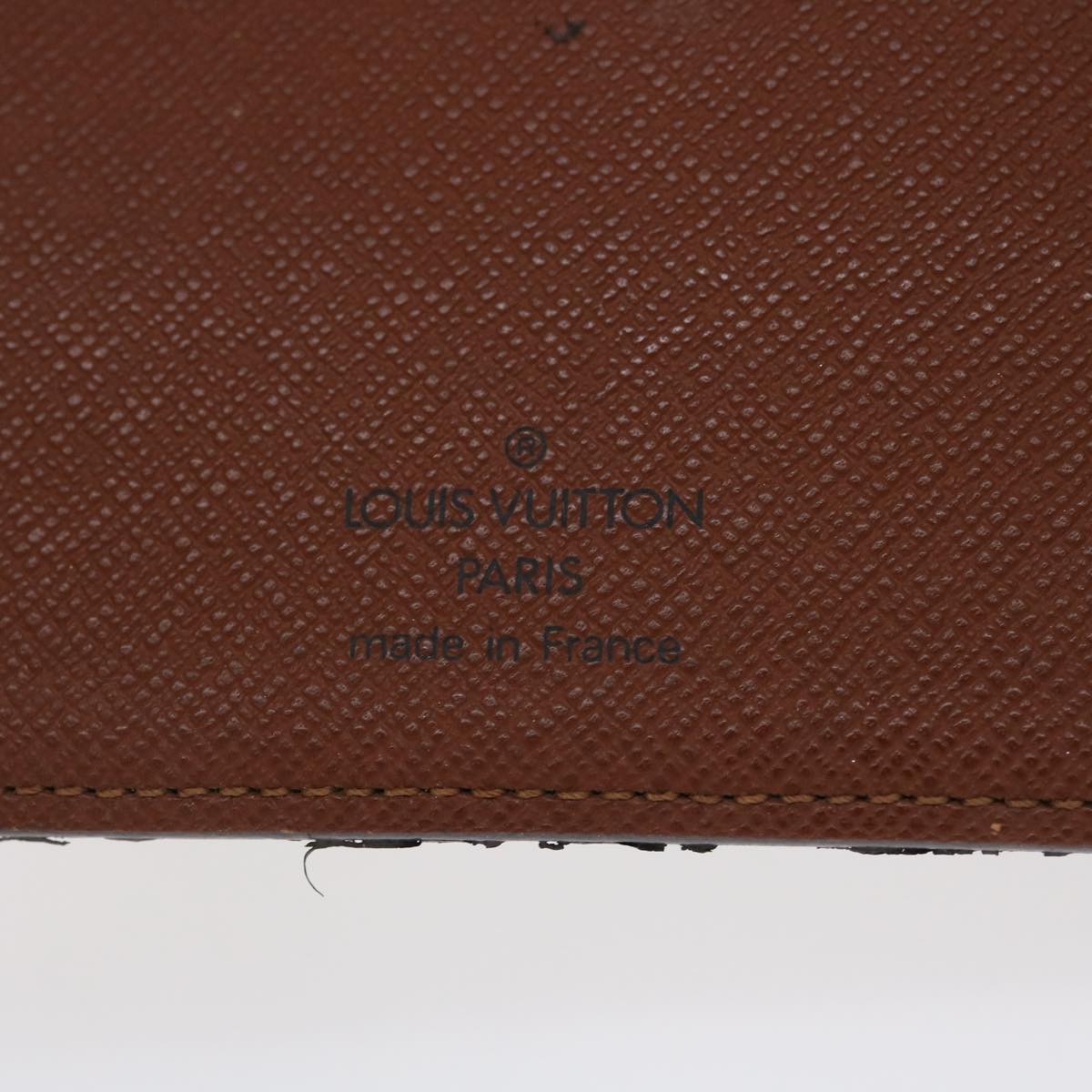 LOUIS VUITTON Monogram Agenda MM Day Planner Cover R20105 LV Auth  am2509g