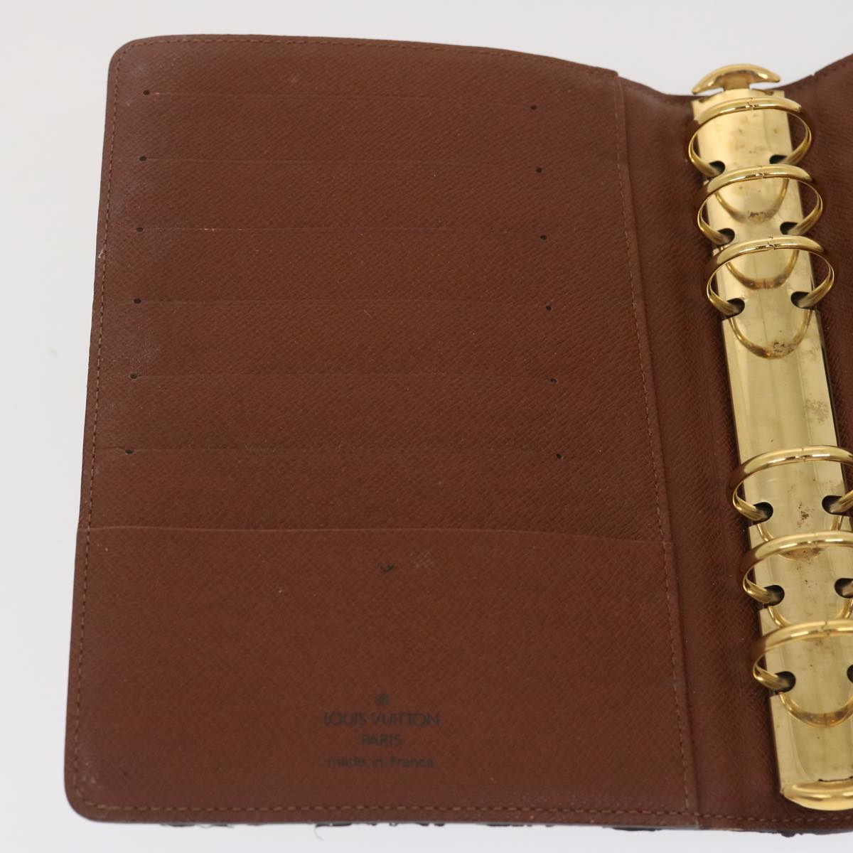 LOUIS VUITTON Monogram Agenda MM Day Planner Cover R20105 LV Auth  am2509g