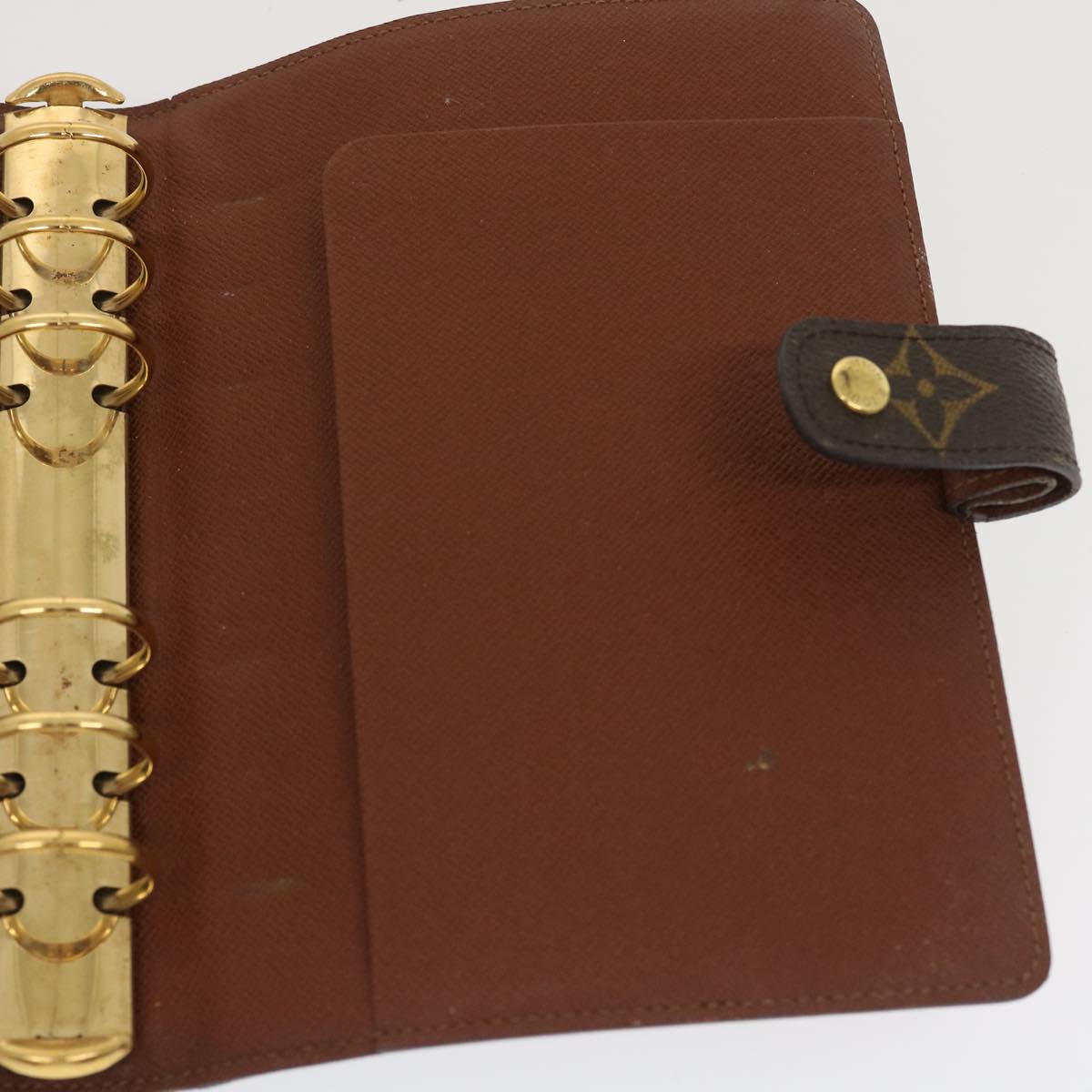 LOUIS VUITTON Monogram Agenda MM Day Planner Cover R20105 LV Auth  am2509g