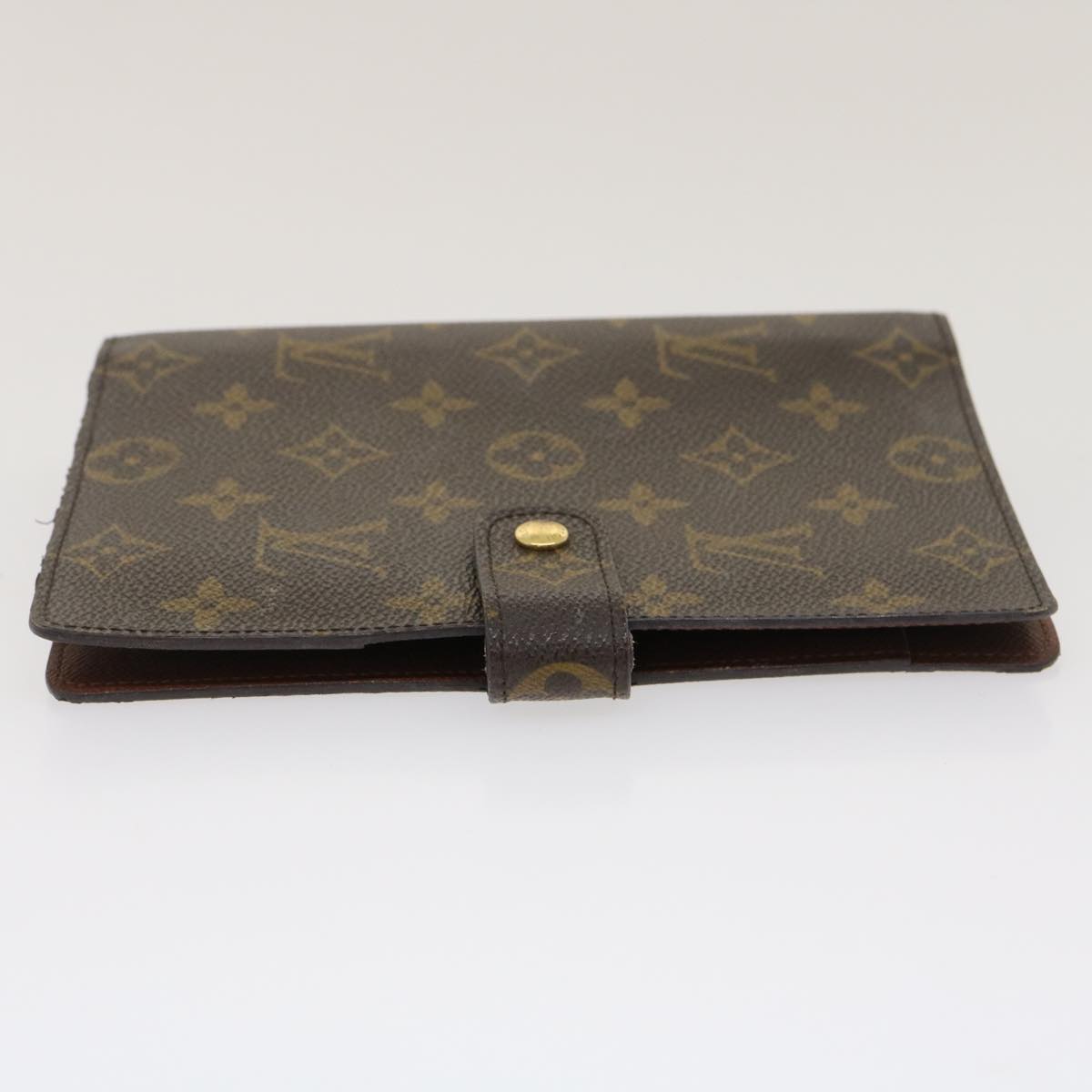 LOUIS VUITTON Monogram Agenda MM Day Planner Cover R20105 LV Auth  am2509g