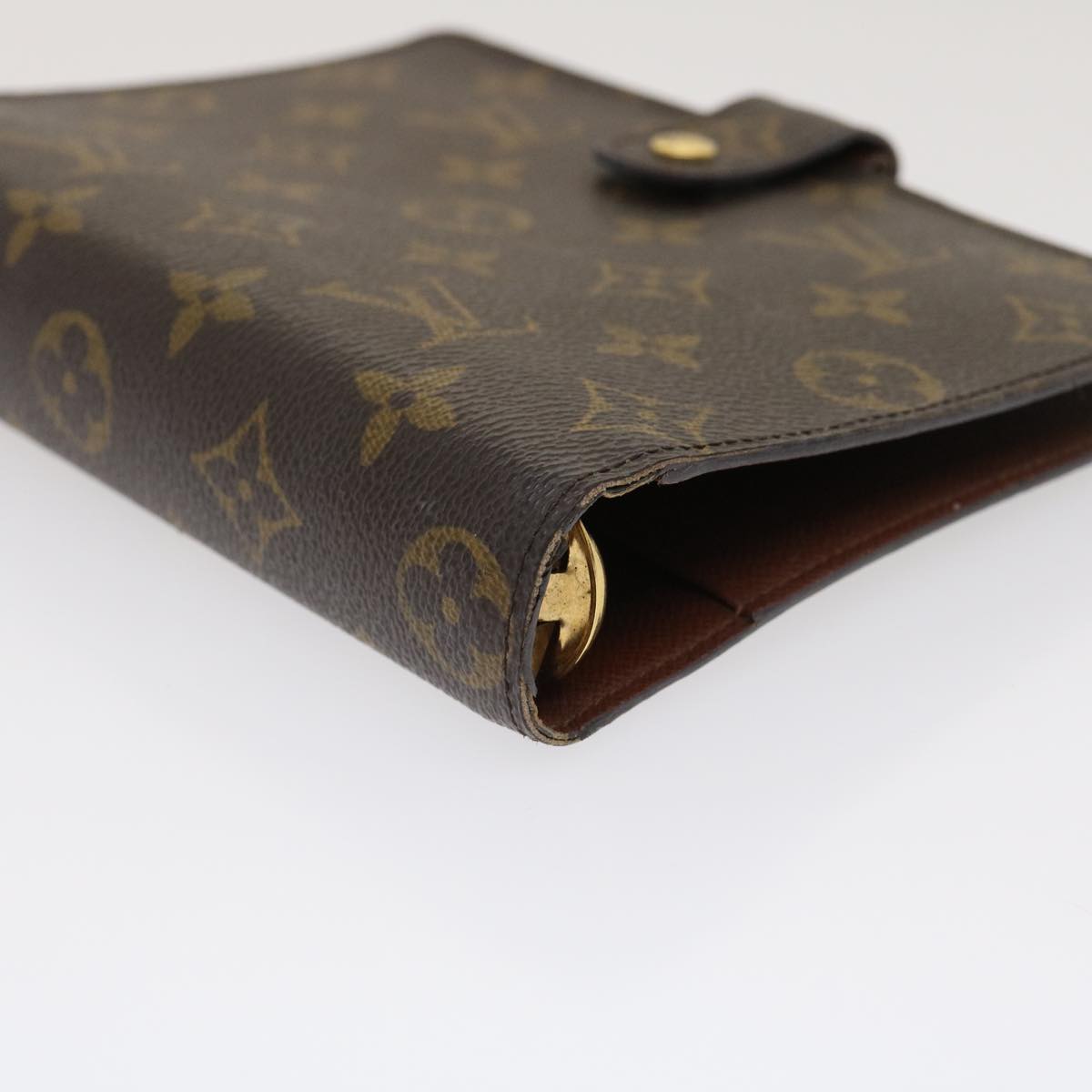 LOUIS VUITTON Monogram Agenda MM Day Planner Cover R20105 LV Auth  am2509g