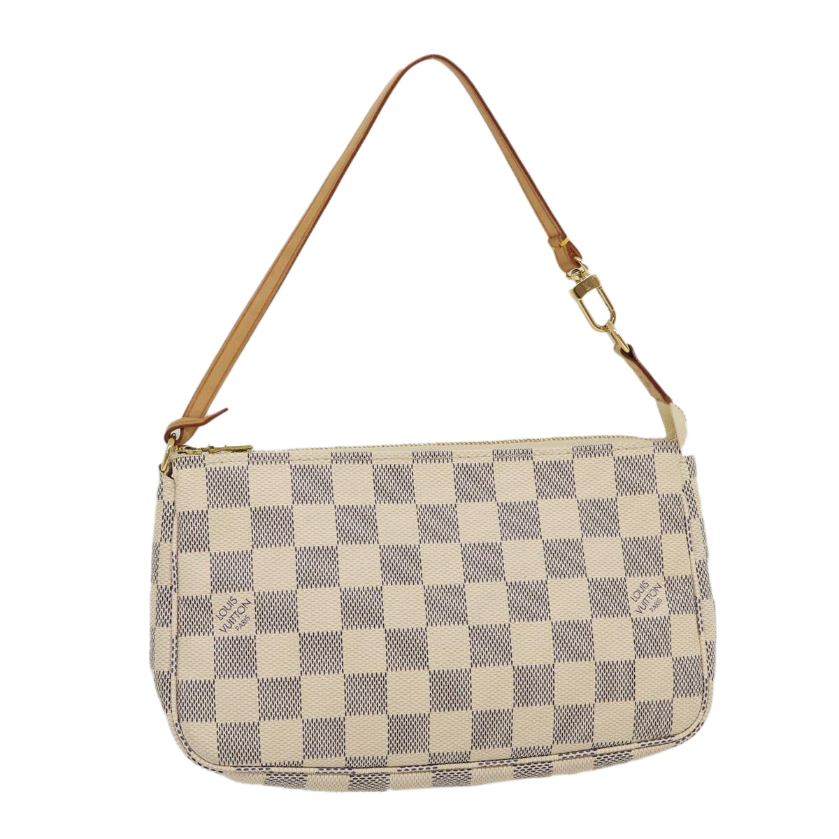 LOUIS VUITTON Damier Azur Pochette Accessoires Pouch N51986 LV Auth am2529g