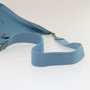 HERMES Leather Evelyn TGM Shoulder Bag Blue Auth am2542gA-7