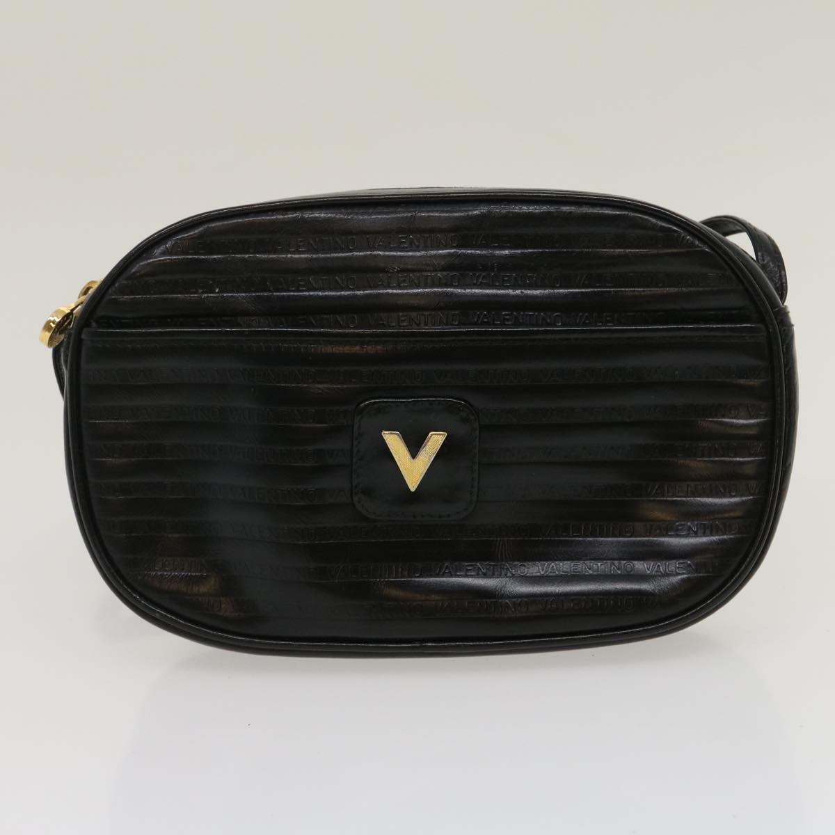 VALENTINO Clutch Shoulder Bag 4Set Brown Black Auth am2570g