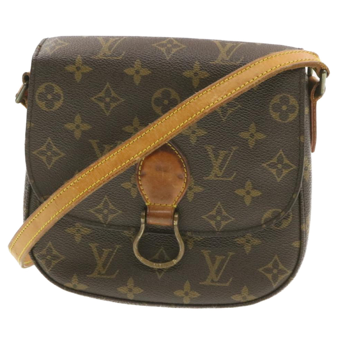 LOUIS VUITTON Monogram Saint Cloud MM Shoulder Bag M51243 LV Auth am259g