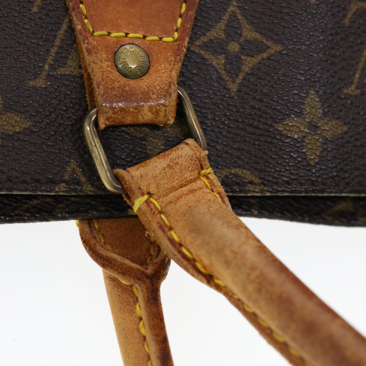 LOUIS VUITTON Monogram Sac Plat Hand Bag M51140 LV Auth am2621g