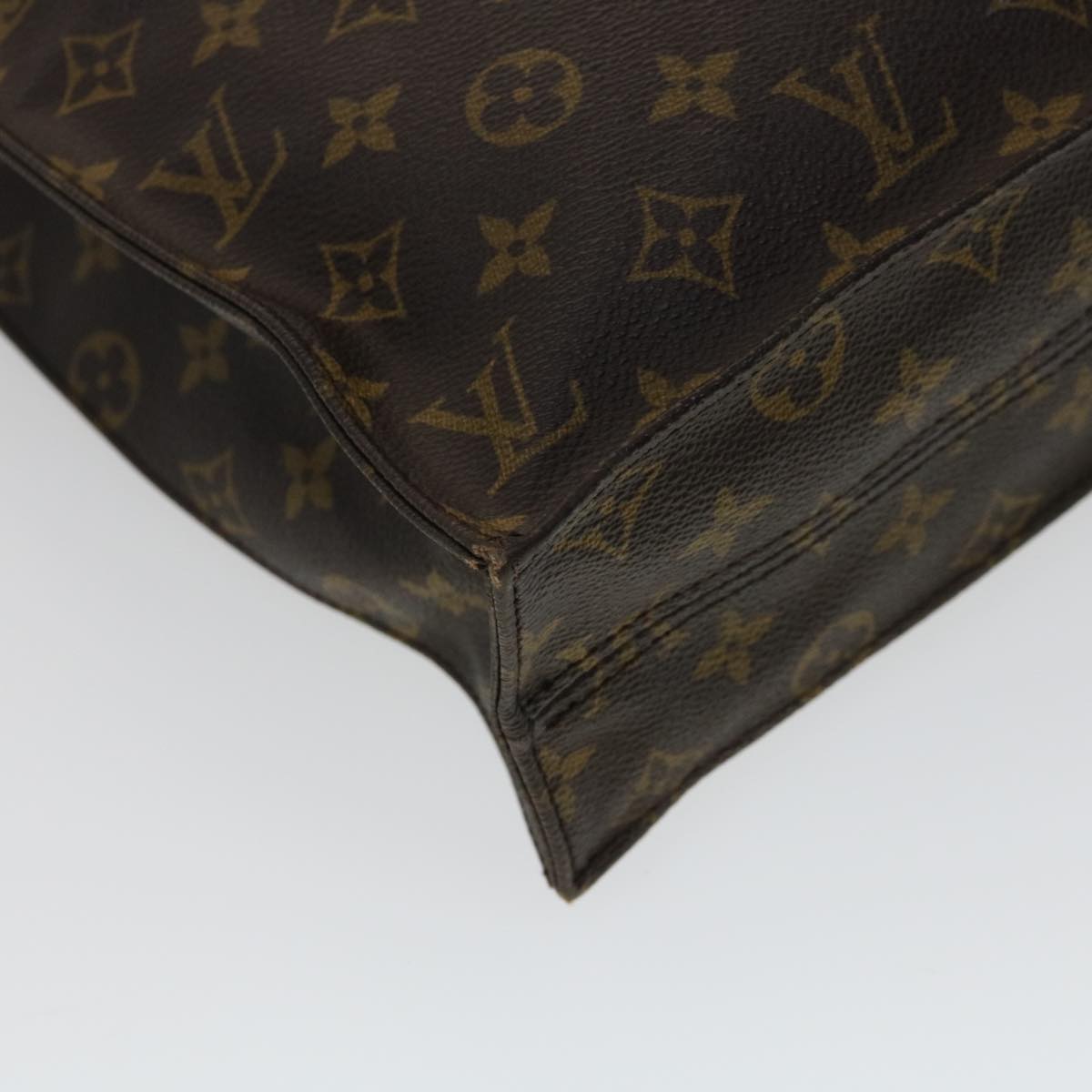 LOUIS VUITTON Monogram Sac Plat Hand Bag M51140 LV Auth am2621g