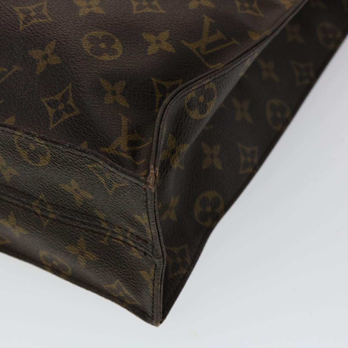 LOUIS VUITTON Monogram Sac Plat Hand Bag M51140 LV Auth am2621g