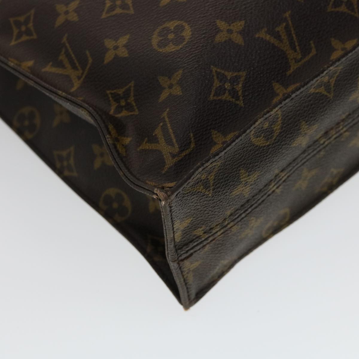 LOUIS VUITTON Monogram Sac Plat Hand Bag M51140 LV Auth am2621g