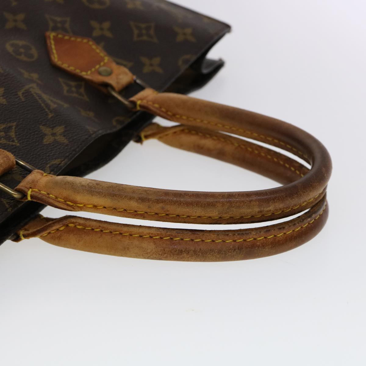 LOUIS VUITTON Monogram Sac Plat Hand Bag M51140 LV Auth am2621g