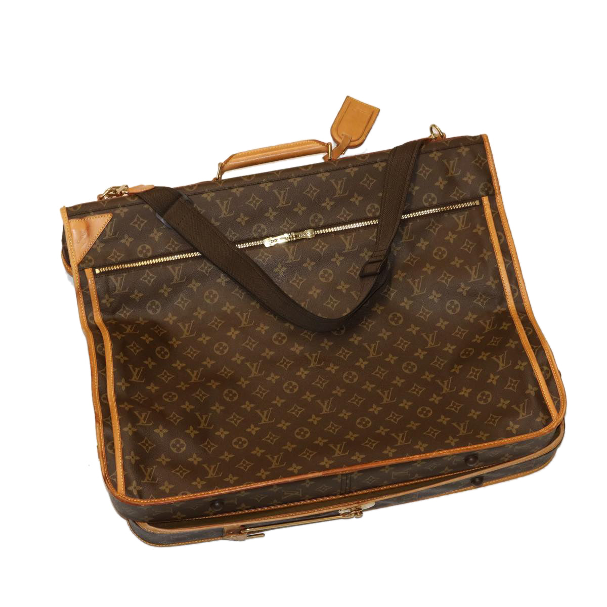 LOUIS VUITTON Monogram Portable Bandouliere Garment Cover M23418 LV Auth am2658g