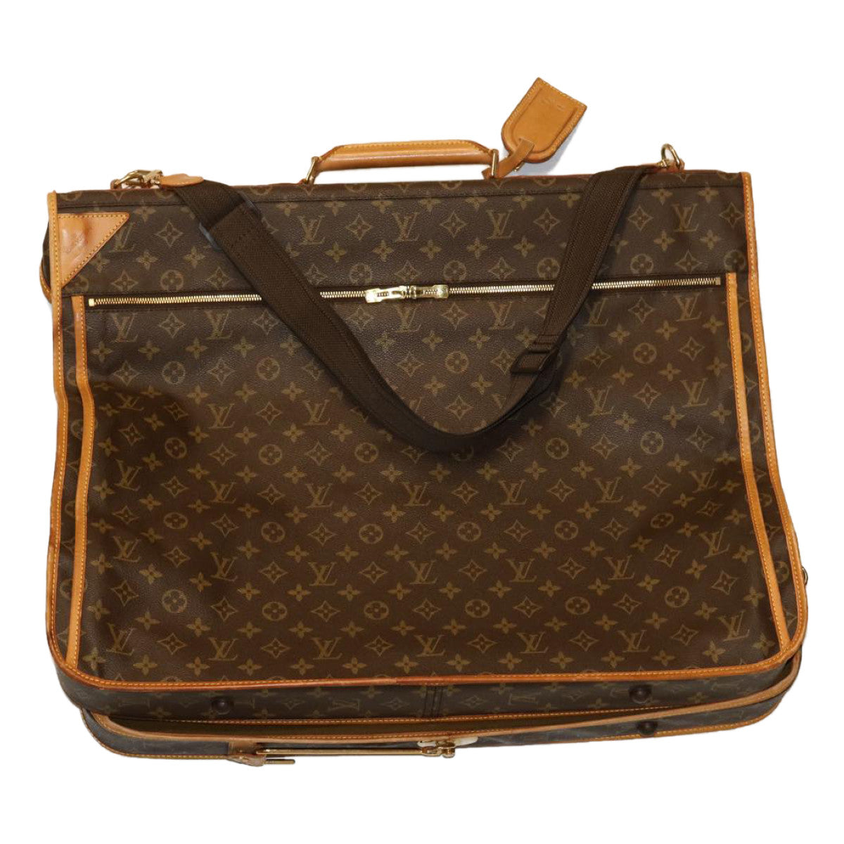 LOUIS VUITTON Monogram Portable Bandouliere Garment Cover M23418 LV Auth am2658g