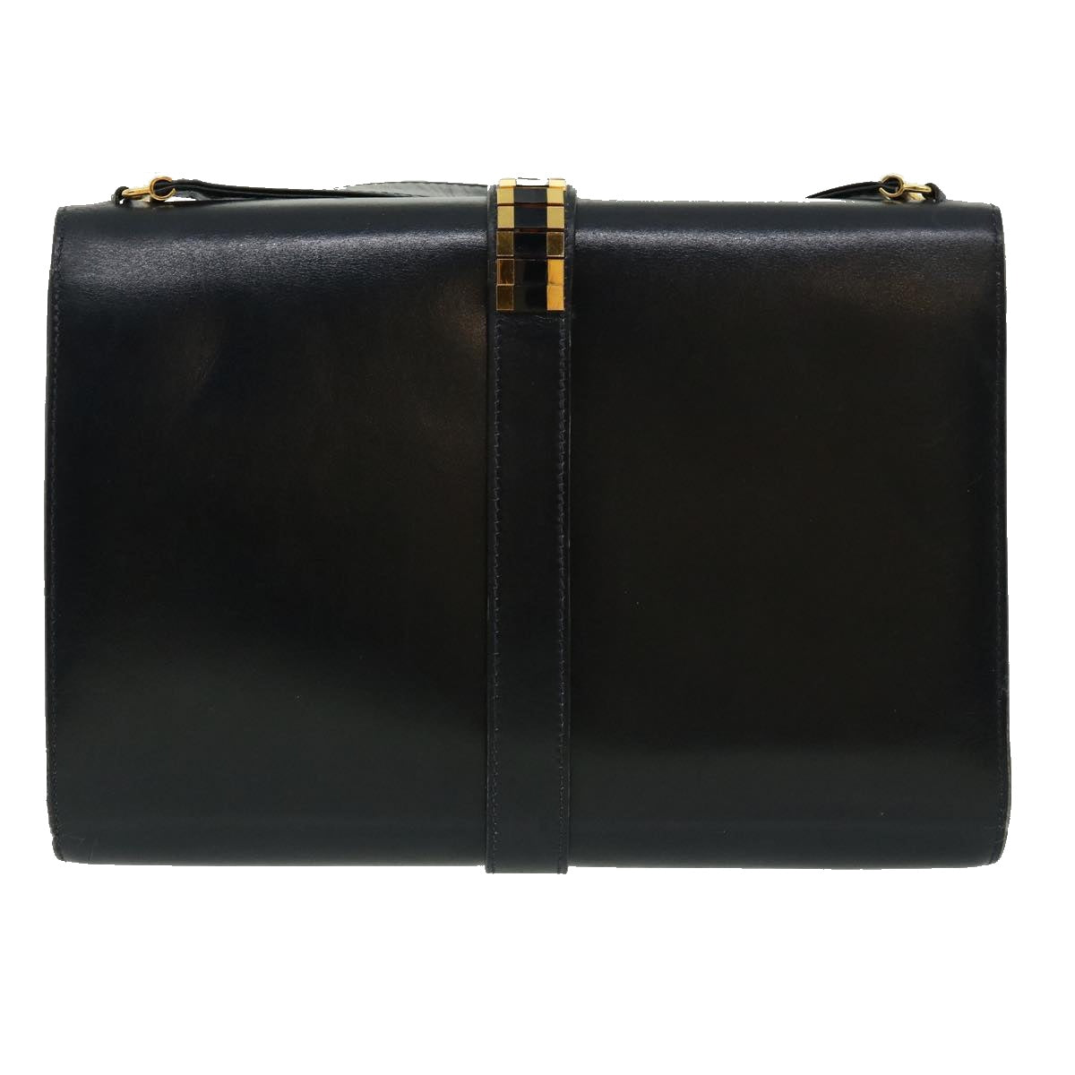 Christian Dior Shoulder Bag Leather Black Auth am2659g