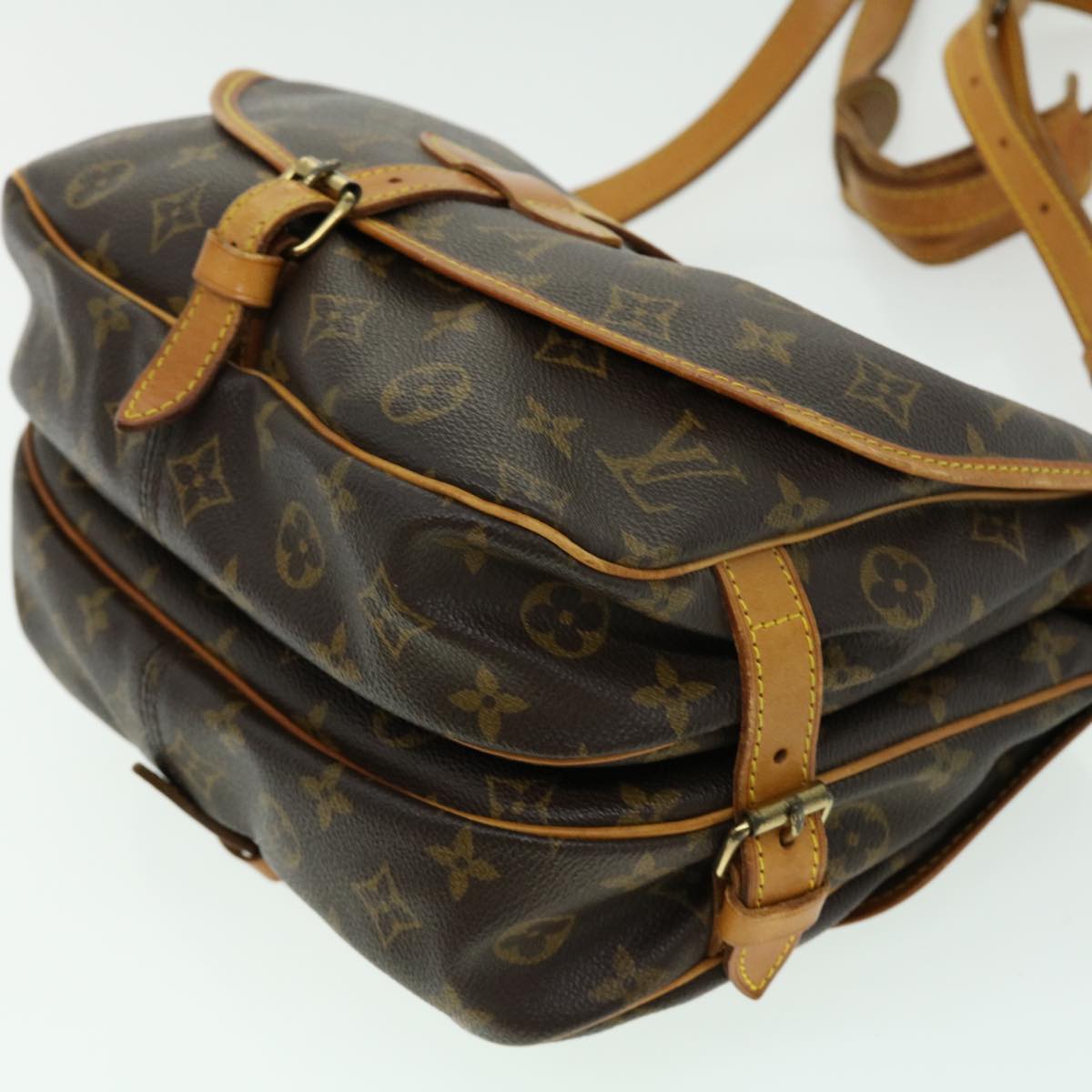 LOUIS VUITTON Monogram Saumur 30 Shoulder Bag M42256 LV Auth am2670g