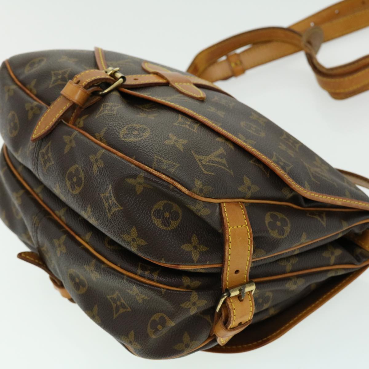 LOUIS VUITTON Monogram Saumur 30 Shoulder Bag M42256 LV Auth am2670g