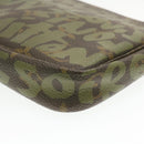 LOUIS VUITTON graffiti Pochette Accessoires Pouch Green M92191 LV Auth am268g-12