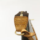 LOUIS VUITTON graffiti Pochette Accessoires Pouch Green M92191 LV Auth am268g-15