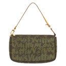 LOUIS VUITTON graffiti Pochette Accessoires Pouch Green M92191 LV Auth am268g-2