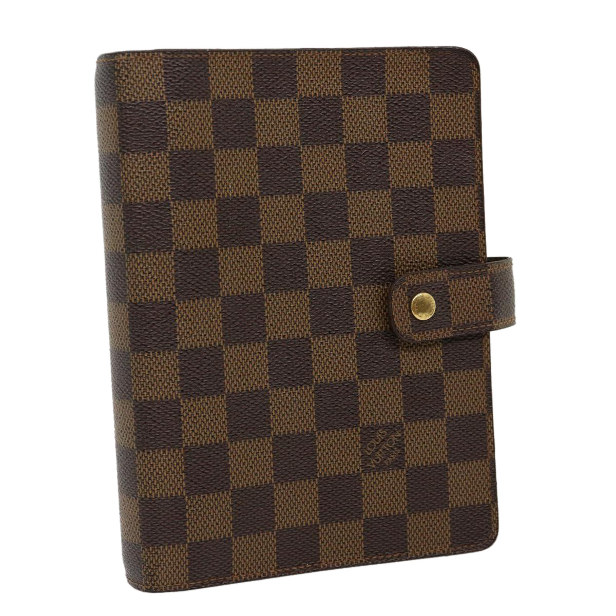 LOUIS VUITTON Damier Ebene Agenda MM Day Planner Cover R20240 LV Auth am2692g