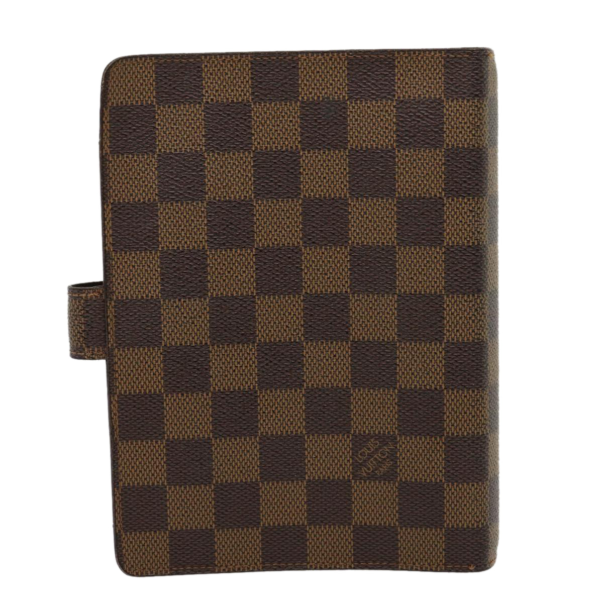 LOUIS VUITTON Damier Ebene Agenda MM Day Planner Cover R20240 LV Auth am2692g